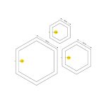 چراغ خطی شش ضلعی آویز HEXAGON اکووات - تصویر 2